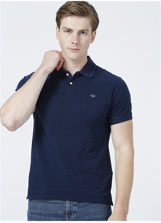 Dockers Dar Mavi Erkek Rib Collar Polo T-Shirt A1159-0002