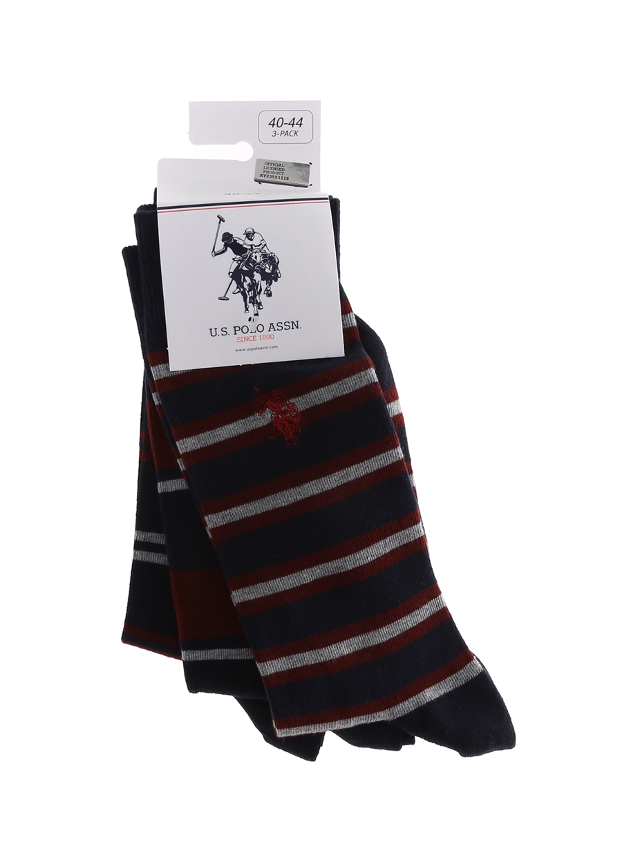 U.S. Polo Assn. A081SZ013.P01.Darvel-Sk21 Lacivert Regular Fit Erkek Çorap