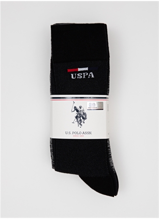 U.S. Polo Assn. Geus-Sk21 Siyah Erkek Çorap_1