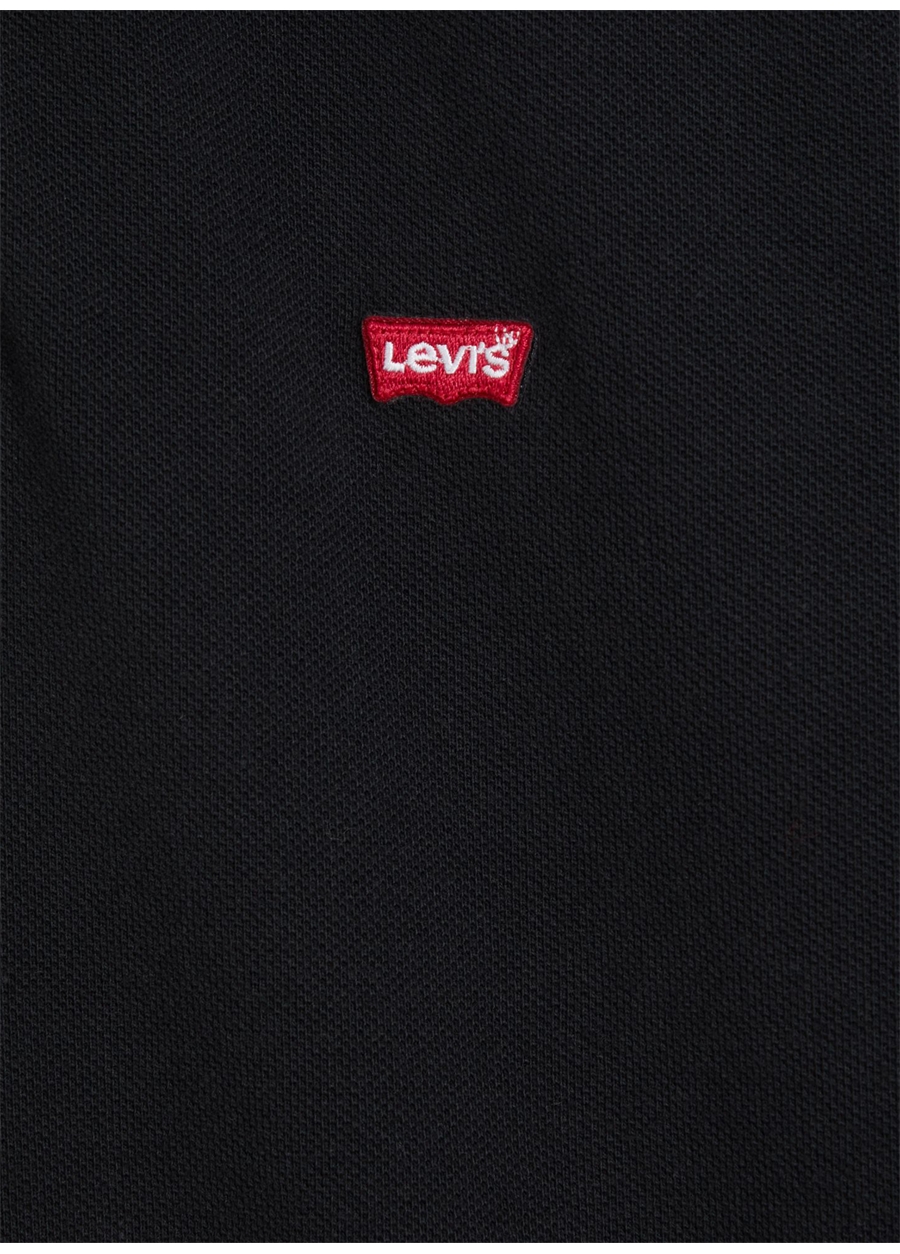 Levis A2085-0000_LSE _Levis Hm Polo Outle Bisiklet Yaka Relaxed Düz Siyah Erkek Polo T-Shirt_5