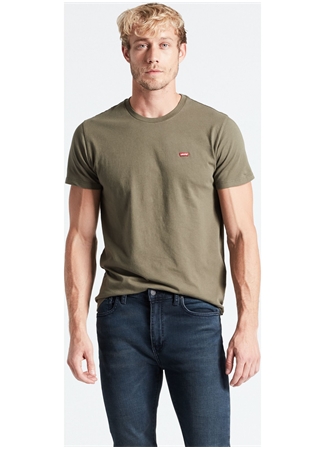 Levis 56605-0110_SS Original Hm Tee Lse Bisiklet Yaka Relaxed Düz Yeşil Erkek T-Shirt_4