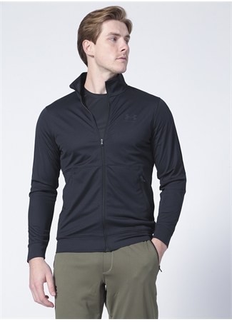 Under Armour 1366202-Ua Pique Track Jacket Siyah Erkek Zip Ceket_2