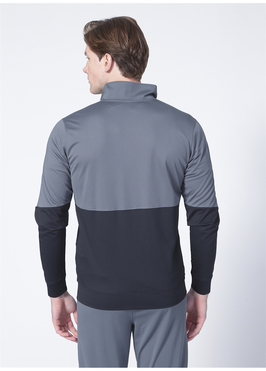 Under Armour 1366202-Ua Pique Track Jacket Gri Erkek Zip Ceket_3