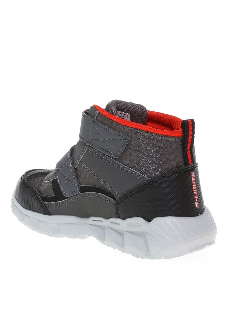 Skechers 401504N Ccbk Magna-Lights Gri - Siyah Erkek Çocuk Bot_1