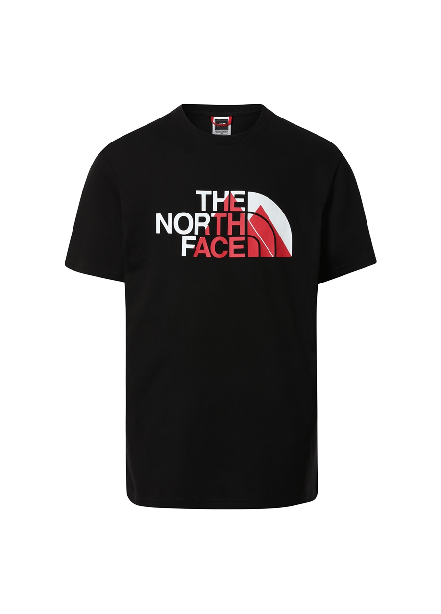 The North Face M BINER GPC 1 TEE Bisiklet Yaka Kısa Kollu Normal Kalıp Düz Siyah Erkek T-Shirt