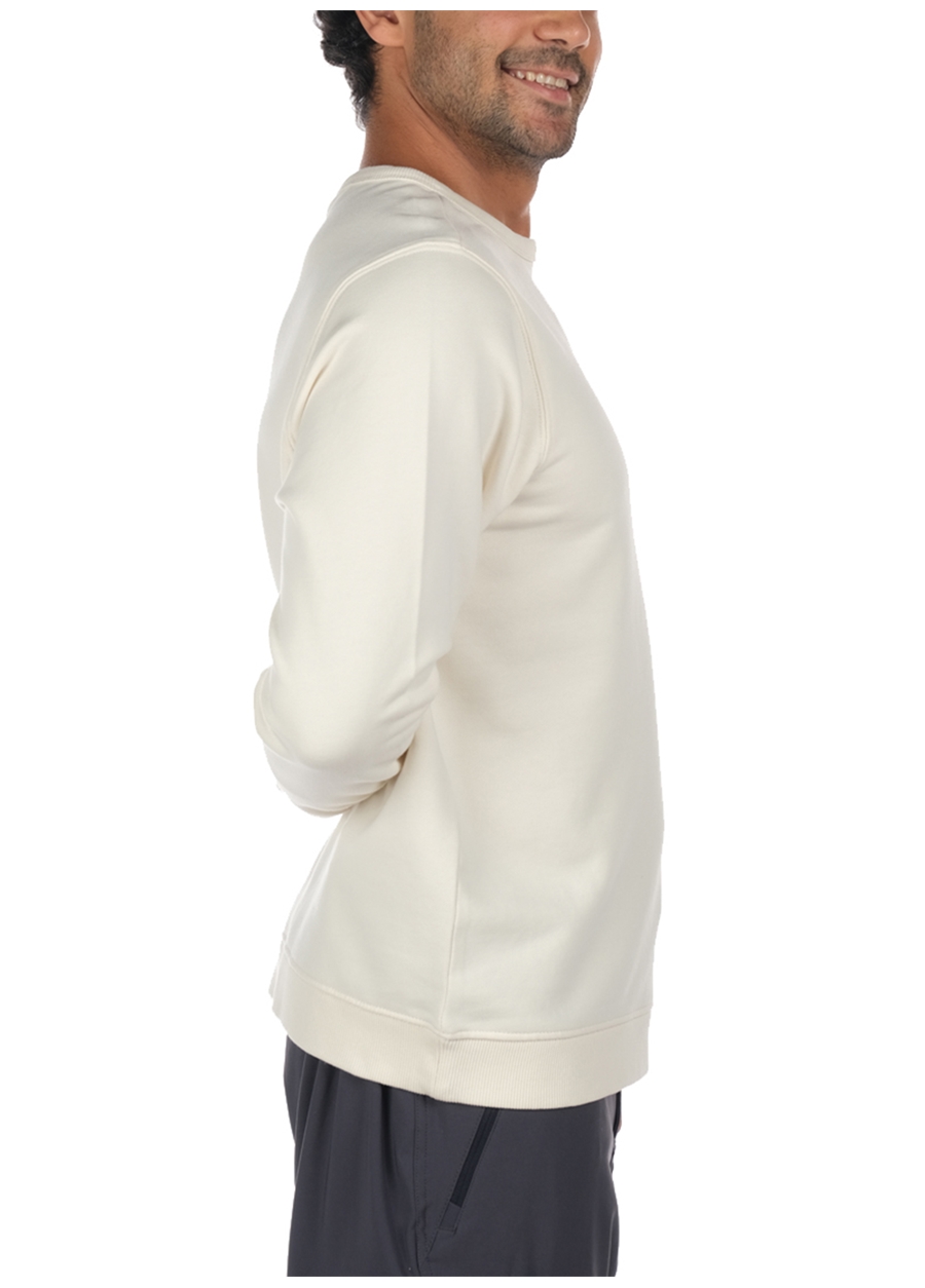 Columbia Krem Erkek Kapüşon Yaka Sweatshirt CS0204_2