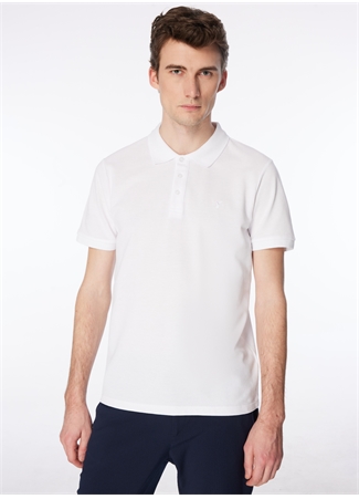 Fabrika Beyaz Erkek Regular Fit Polo T-Shirt BORAMIR-Y_2