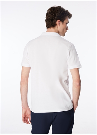 Fabrika Beyaz Erkek Regular Fit Polo T-Shirt BORAMIR-Y_4