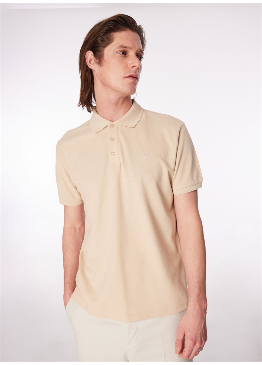 Fabrika Bej Erkek Regular Fit Polo T-Shirt BORAMIR-Y_4