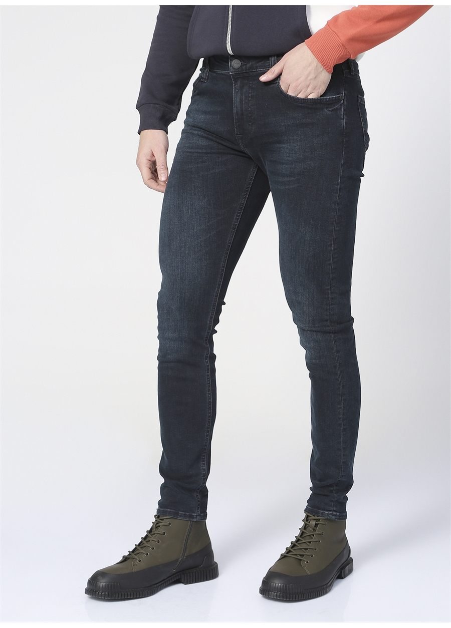 Lee Koyu Mavi Erkek Normal Bel Skinny Fit Denim Pantolon L736PHKG-408_Malone_2