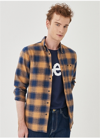 Lee Kareli Kahve Erkek Gömlek L66IMLSZ_Flannel Check Shirt_1