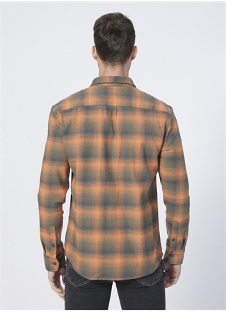 Wrangler Düz Turuncu Erkek Gömlek W5A13BXT2_Flannel Shirt_3