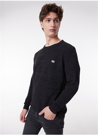 Lee L212149003 Knitwear Crew Neck Bisiklet Yaka Regular Fit Düz Antrasit Erkek Kazak_2