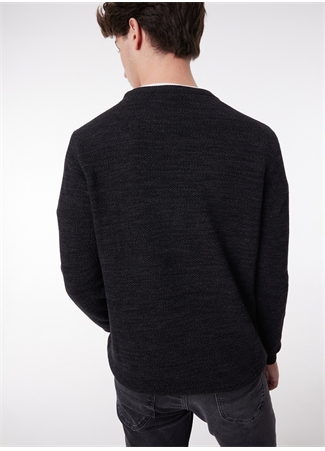 Lee L212149003 Knitwear Crew Neck Bisiklet Yaka Regular Fit Düz Antrasit Erkek Kazak_4