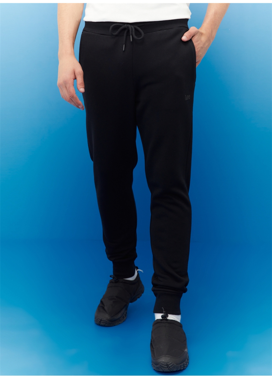 Lee L212306001_Value Coll. M Jogger Regular Fit Düz Siyah Erkek Kargo Pantolon_4