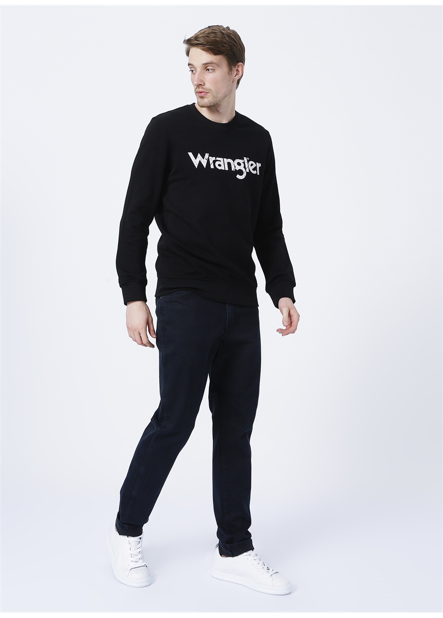 Wrangler Bisiklet Yaka Siyah Erkek Sweatshırt W212025001_Crew Neck Sweatshirt_1