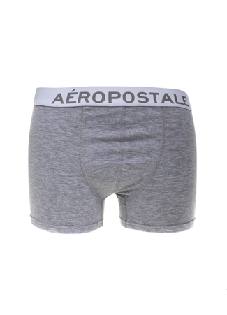 Aeropostale Ap-Bxr04 Normal Bel Düz Gri Melanj Erkek Boxer