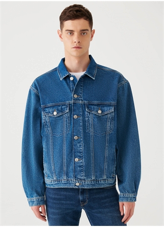 Mavi Ryan Düz Yaka Oversized Düz Erkek Denim Ceket M0110001-80480_2