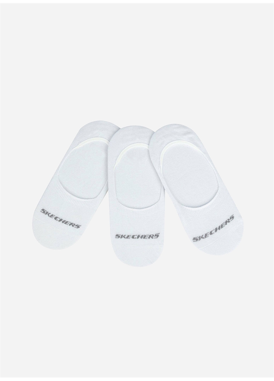 Skechers Unisex Beyaz Çorap S192134-100 U SKX No Show 3Pack