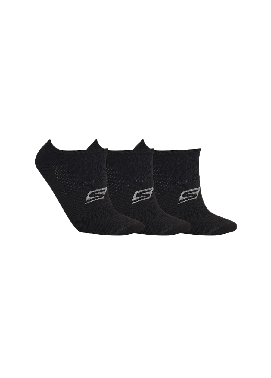 Skechers Siyah Unisex 3Lü Çorap S192263-972 SKX U Noshow Perf 3Pac