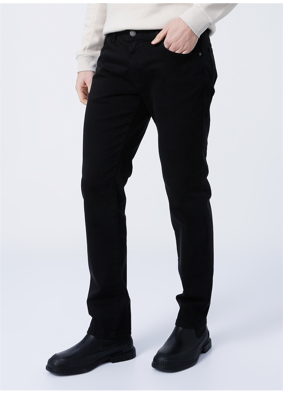 Altınyıldız Classics Normal Bel Dar Paça Slim Fit Siyah Erkek Pantolon 4A1400000101_2