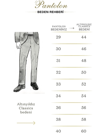 Altınyıldız Classics Normal Bel Dar Paça Slim Fit Vizon Erkek Pantolon 4A1400000101_6