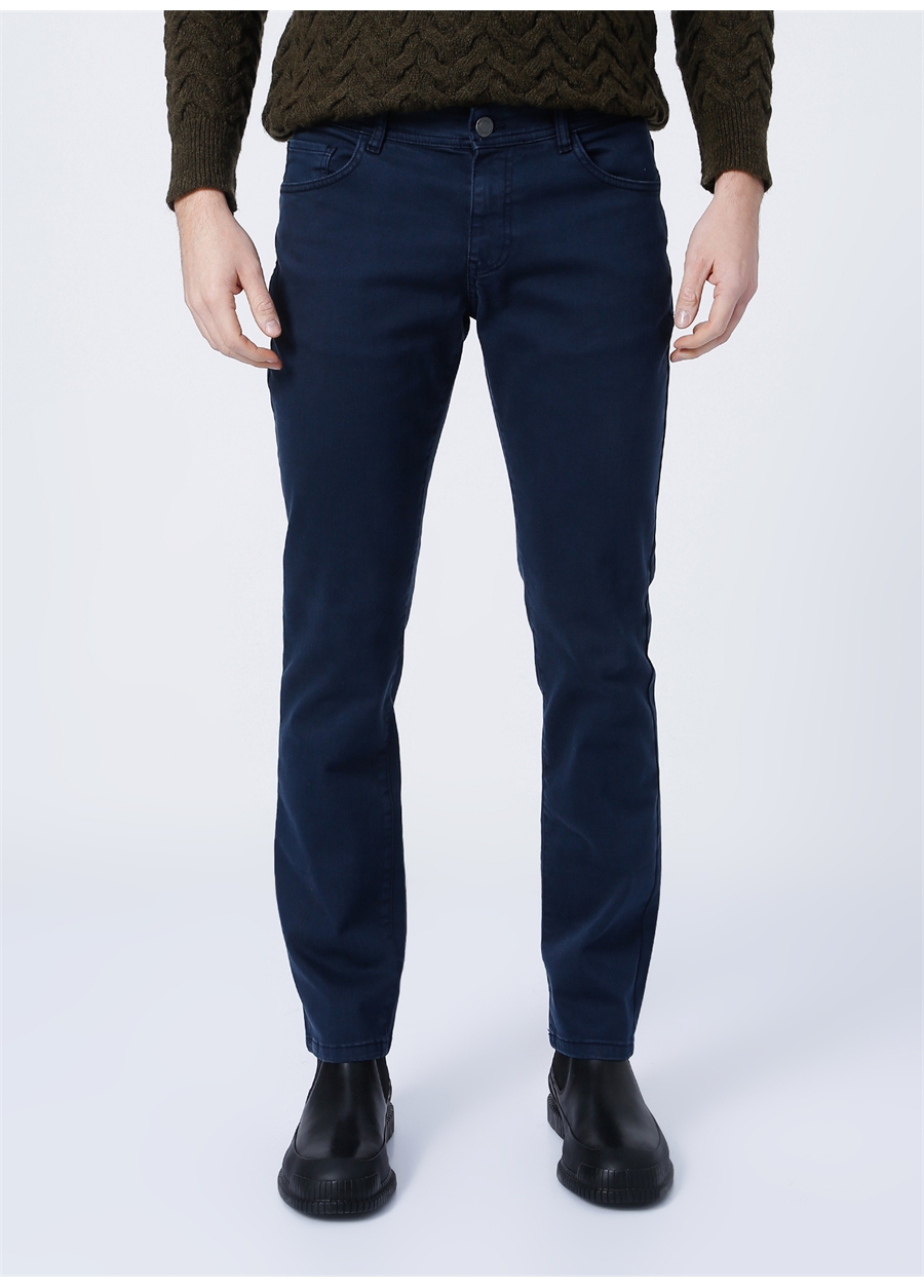 Altınyıldız Classics Normal Bel Dar Paça Slim Fit Lacivert Erkek Pantolon 4A1400000101_1