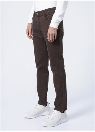 Altınyıldız Classics Normal Bel Dar Paça Slim Fit Kahve Erkek Pantolon 4A1400000101_2