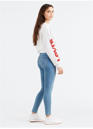 Levis Yüksek Bel Dar Paça Skinny Fit Lacivert Kadın Denim Pantolon 22791-0163_1