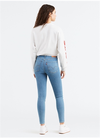 Levis Yüksek Bel Dar Paça Skinny Fit Lacivert Kadın Denim Pantolon 22791-0163_2