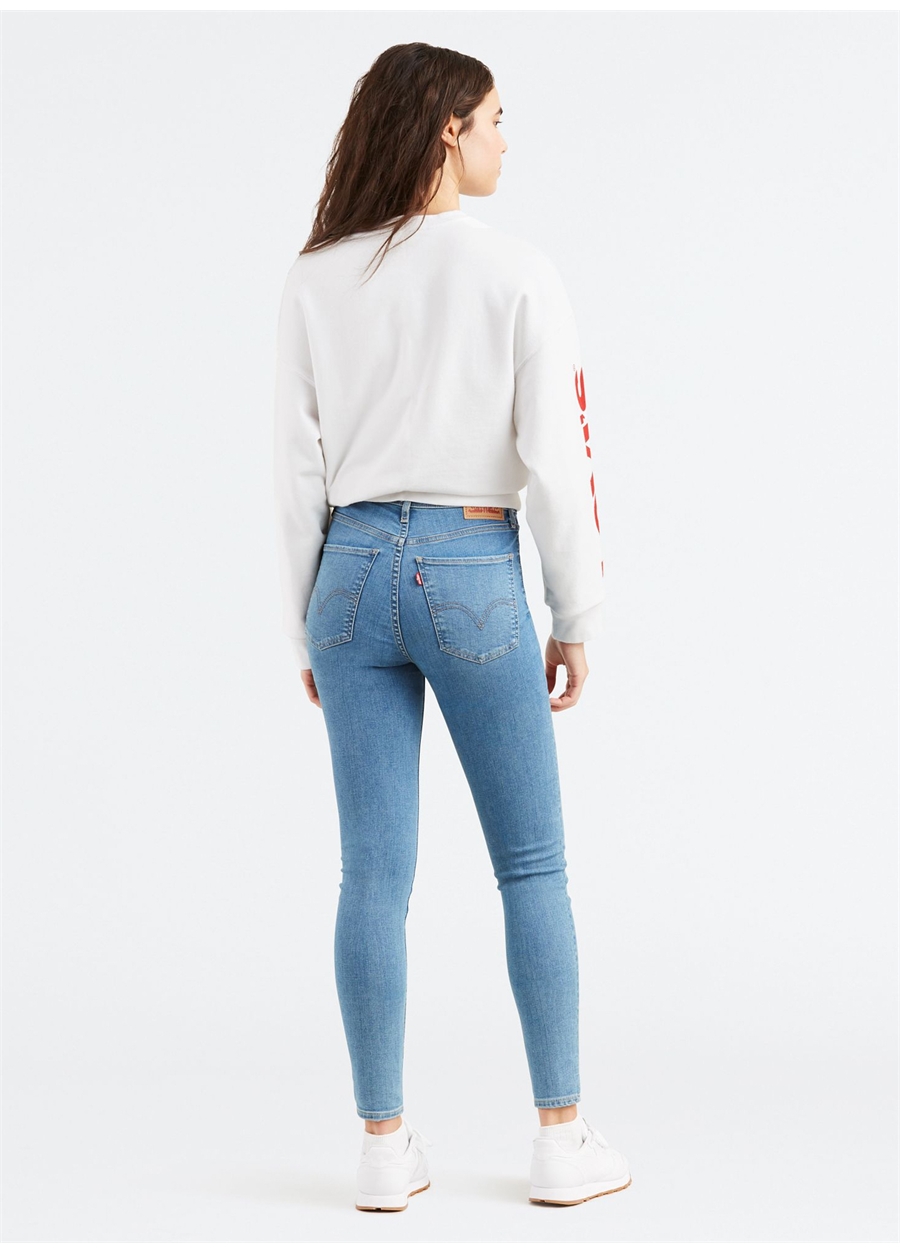 Levis Yüksek Bel Dar Paça Skinny Fit Lacivert Kadın Denim Pantolon 22791-0163_2