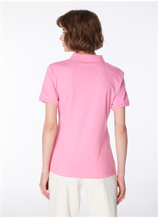 Fabrika Açık Pembe Kadın Polo Yaka Basic T-Shirt DEEP_4