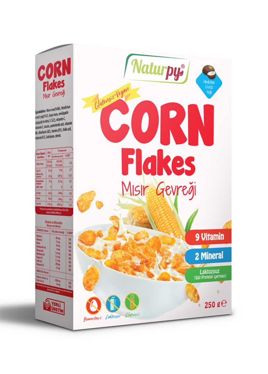 Naturpy Mısır Gevreği Corn Flakes ( Glutensiz ) 250