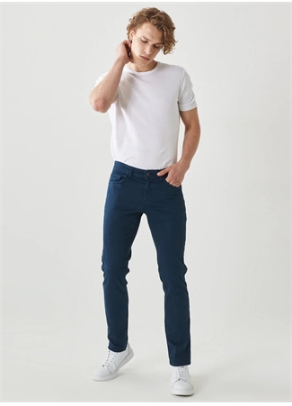 Altınyıldız Classics Normal Bel Dar Paça Slim Fit Lacivert Erkek Pantolon 4A1400000101_0