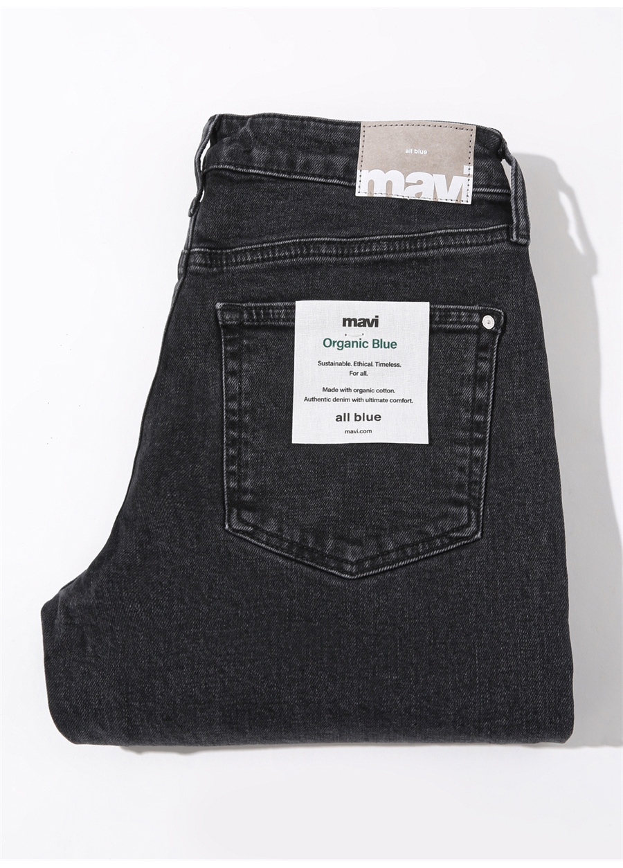 Mavi CINDY Mid Smoke Mom Fit Gri Kadın Denim Pantolon M100277_8