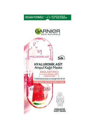 Garnier Ampul Hyaluronik Asit Kağıt Yüz Maskesi 15 G_1