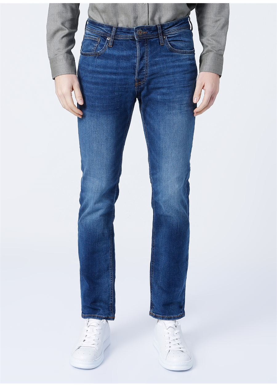 Jack & Jones Normal Bel Slim Fit Erkek Organik Pamuk Denim Pantolon 12146384_JJITIM JJ_1