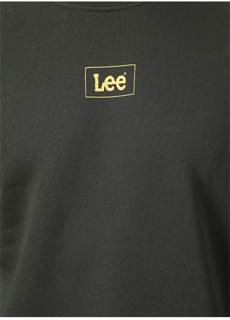 Lee Düz Yaka Haki Erkek Sweatshırt L212299801_L212299 Sweatshirt_4