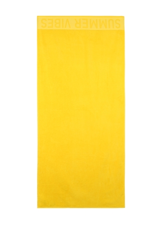Fabrika Fab Ss22-10 Sarı Baskılı Kadın Plaj Havlusu