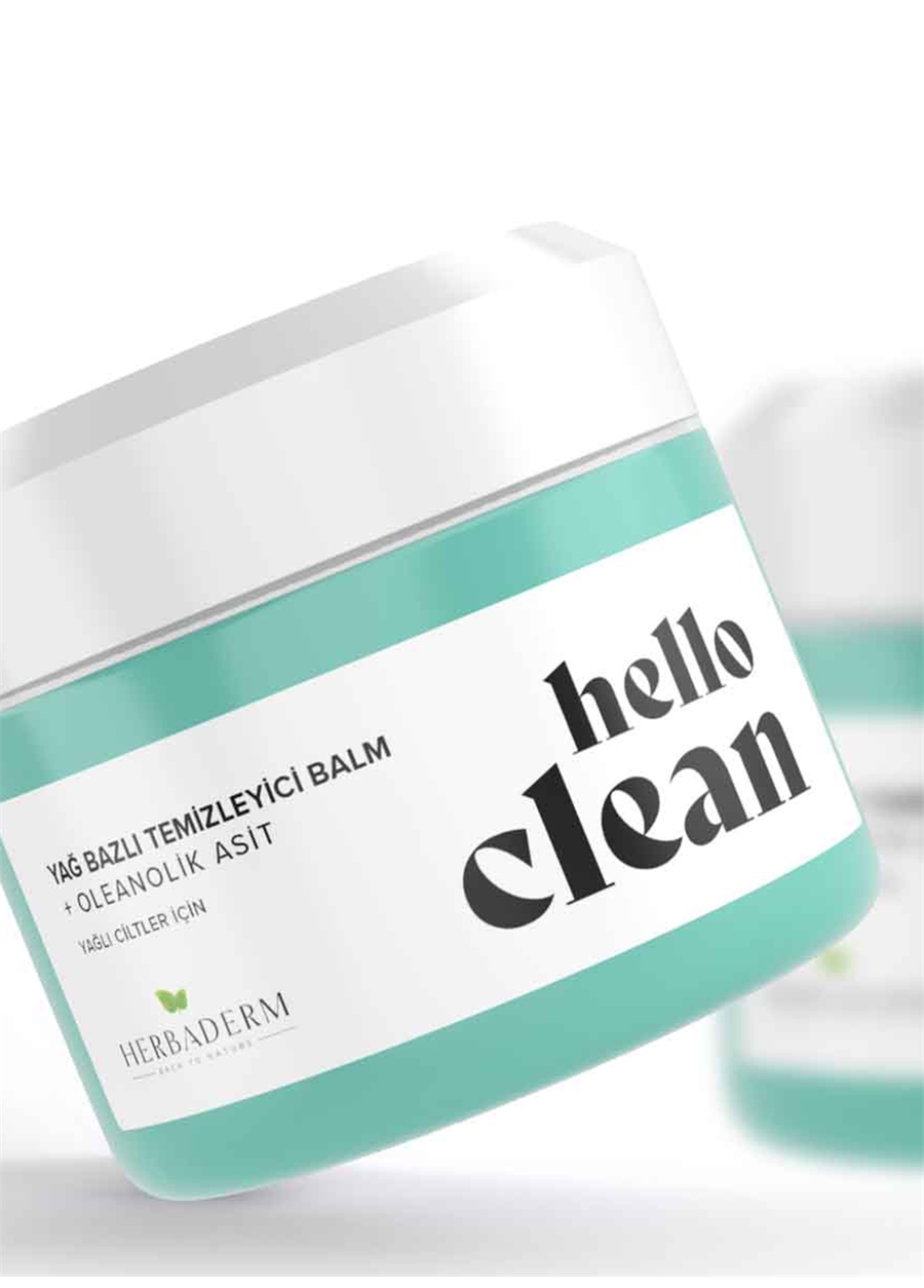 Herbaderm Hello Clean Yağ Bazlı Temizleyici Balm 100 Ml +Oleanolik Asit_1