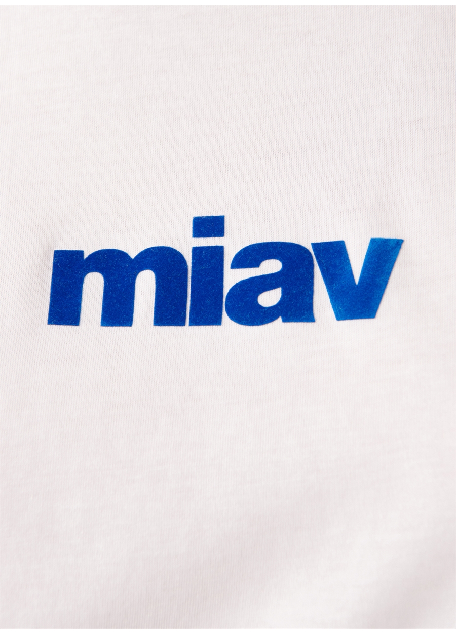 Mavi M1610622-620 Yuvarlak Yaka Normal Kalıp Beyaz Kadın T-Shirt_5