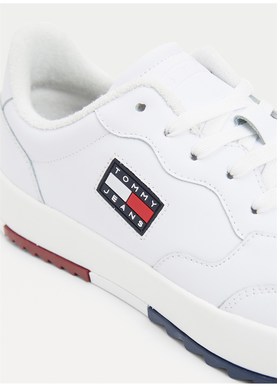 Tommy Hilfiger Beyaz Erkek Deri Sneaker RETRO ESS_2