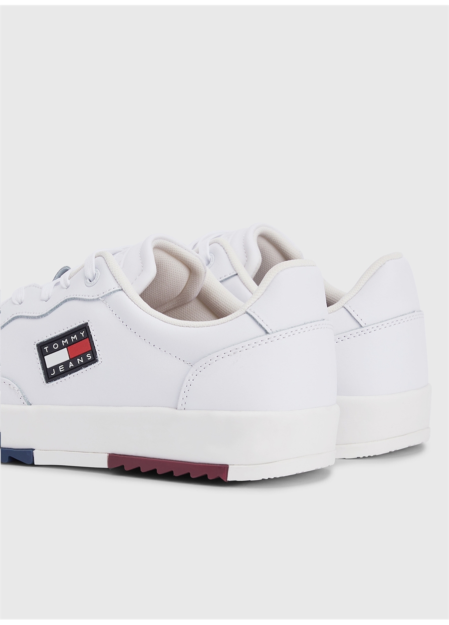 Tommy Hilfiger Beyaz Erkek Deri Sneaker RETRO ESS_4