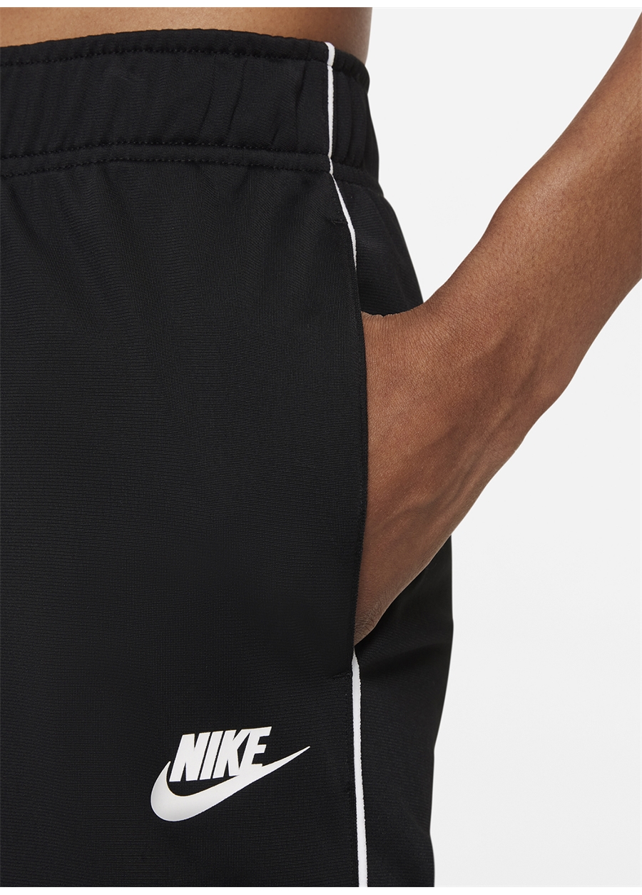 Nike Dd5860-011 W Nsw Essntl Pqe Trk Sui Dik Yaka Normal Kalıp Düz Siyah Kadın Eşofman Takımı_6