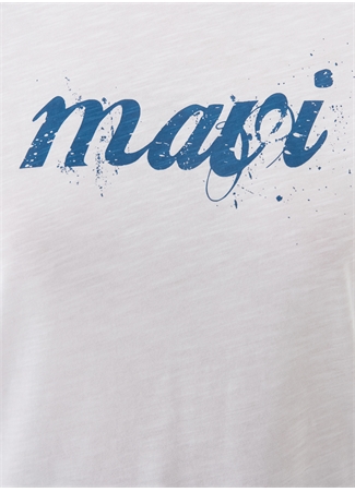 Mavi Bisiklet Yaka Beyaz Kadın T-Shirt M166422-620_5