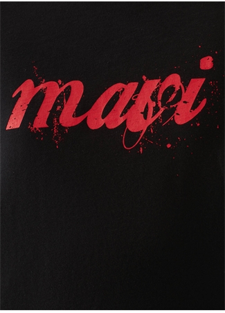 Mavi M166422-900 Bisiklet Yaka Slim Fit Siyah Kadın T-Shirt_6