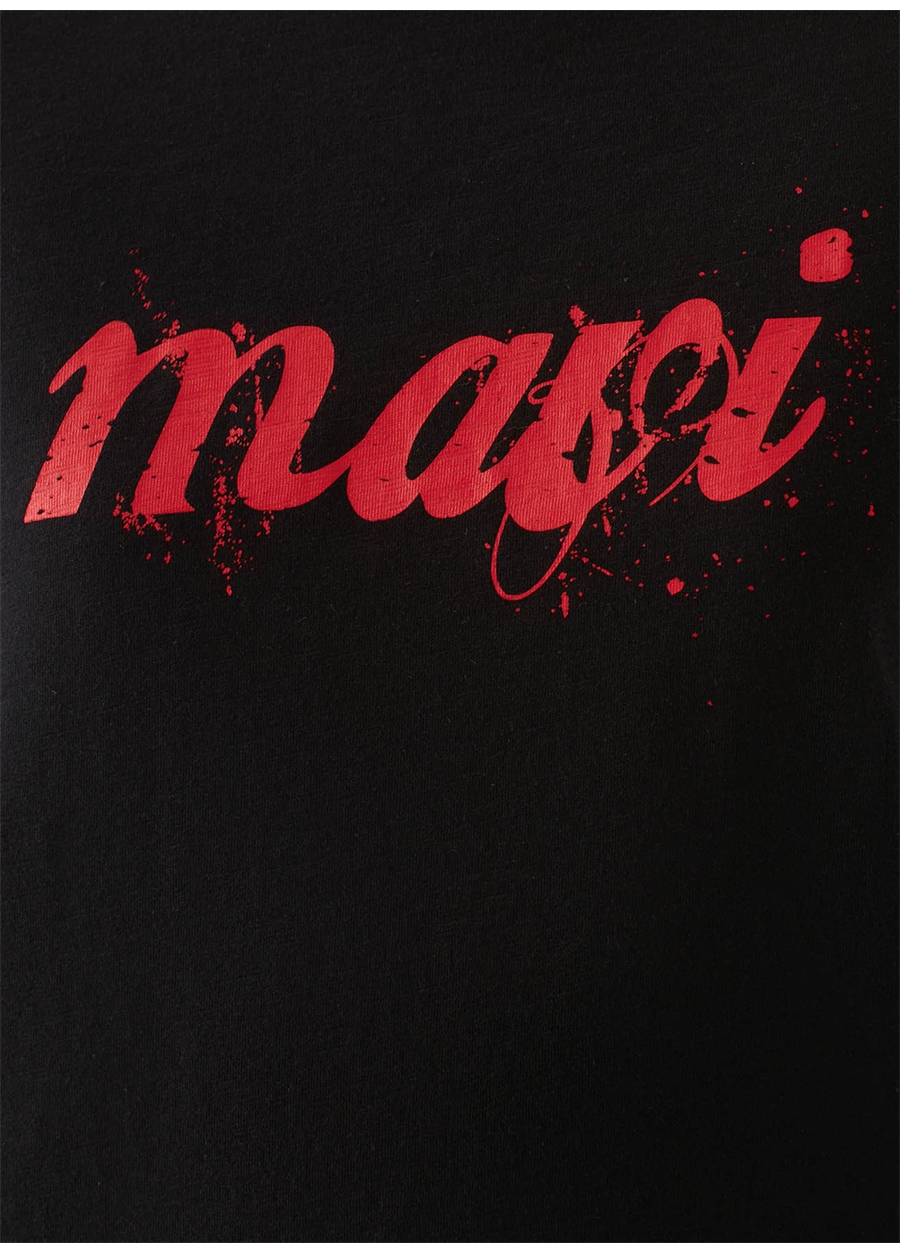 Mavi M166422-900 Bisiklet Yaka Slim Fit Siyah Kadın T-Shirt_6