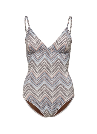 Only Kahve Kadın Mayo ONLANDREA RUFFLE SWIMSUIT_5