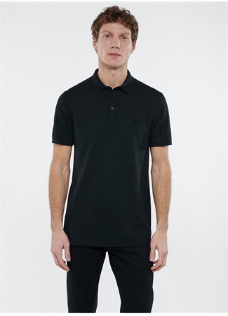 Mavi Düz Siyah Erkek Polo T-Shirt M066157-900_POLO TİŞÖRT_2