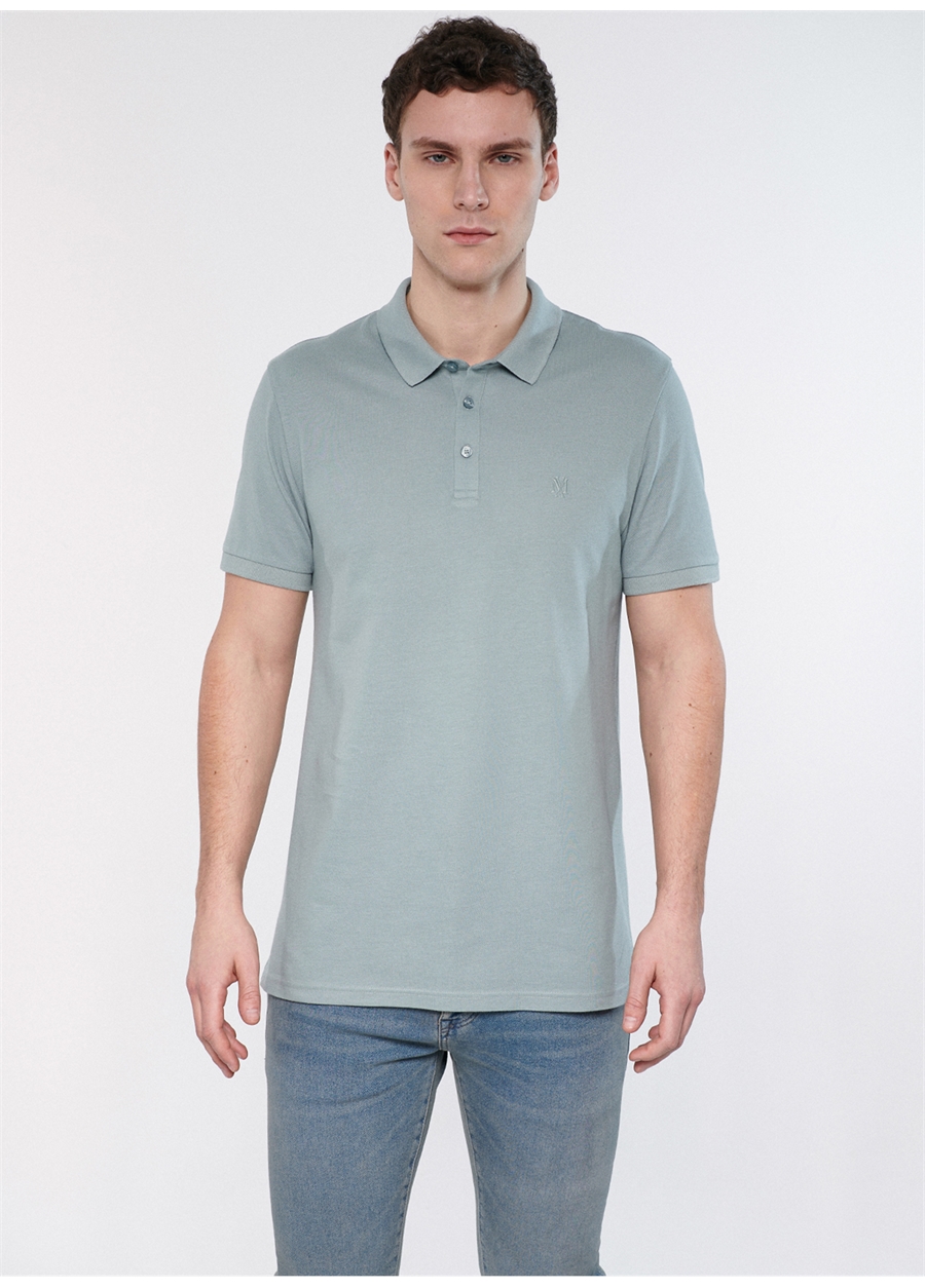 Mavi Düz Gri Erkek Polo T-Shirt M066157-31345_POLO TİŞÖRT_1